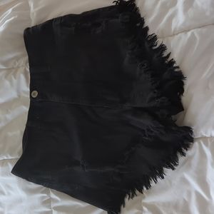 Aphrodite high waisted black shorts